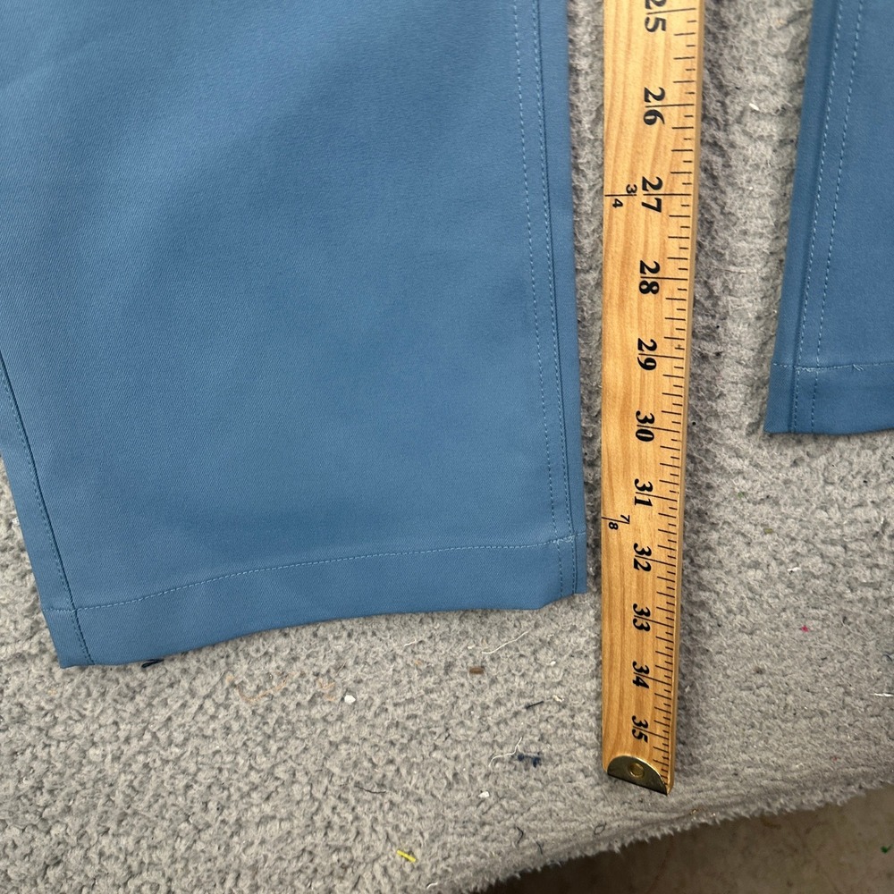 Puma Enjoy Golf Pants Chino Pants 36X32 Blue Flat Front Performance Tech Stretch - Picture 8 of 10